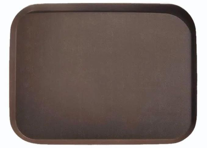 Trueber Anti Skid Tray Rectangular, 14''X18, Brown