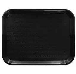 Trueber Black Color Fast Food Tray
