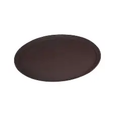 Trueber Anti Skid Tray Oval,25‘’/ Brown