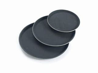 Trueber Anti Skid Tray Round/Black