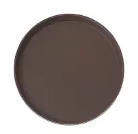 Trueber Anti Skid Tray Round /Brown