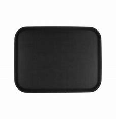 Trueber Anti Skid Tray Rectangular, 10''X14'', Black